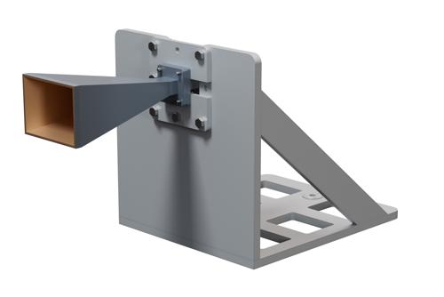 WR-51 Standard Gain Horn Antenna Operating from 15 GHz to 22 GHz, SMA Female Connector, 20 dBi Nominal Gain, with L Mount