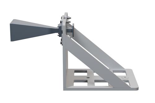 WR-51 Standard Gain Horn Antenna Operating From 15 GHz to 22 GHz, 20 dBi Nominal Gain, with L Mount