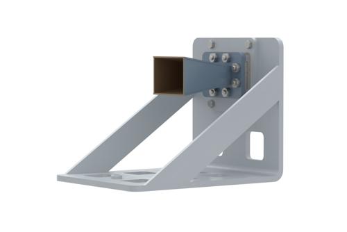 WR-137 Standard Gain Horn with 10 dBi gain, SMA Female Connector, with Pre-Installed L Mount