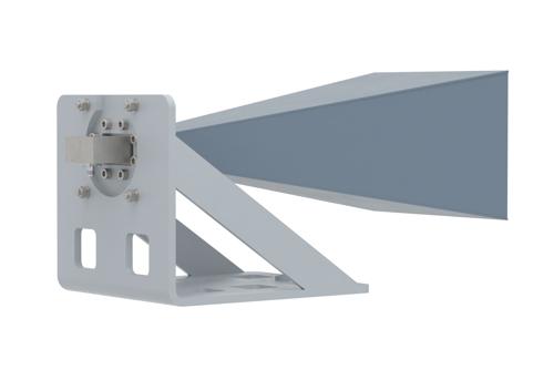 WR-137 Standard Gain Horn with 20 dBi gain, SMA Female Connector, with Pre-Installed L Mount