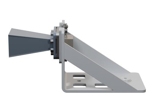 WR-159 Standard Gain Horn Antenna Operating from 4.9 GHz to 7.05 GHz, N Female Connector, 10 dBi Nominal Gain, with L Mount