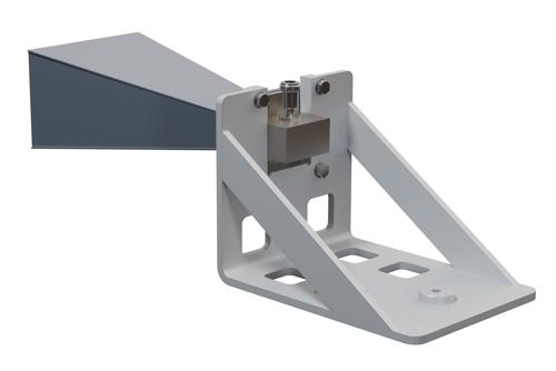 WR-159 Standard Gain Horn Antenna Operating from 4.9 GHz to 7.05 GHz, N Female Connector, 15 dBi Nominal Gain, with L Mount
