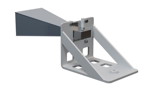 WR-159 Standard Gain Horn Antenna Operating from 4.9 GHz to 7.05 GHz, SMA Female Connector, 15 dBi Nominal Gain, with L Mount