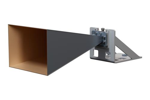 WR-159 Standard Gain Horn Antenna Operating from 4.9 GHz to 7.05 GHz, N Female Connector, 20 dBi Nominal Gain, with L Mount