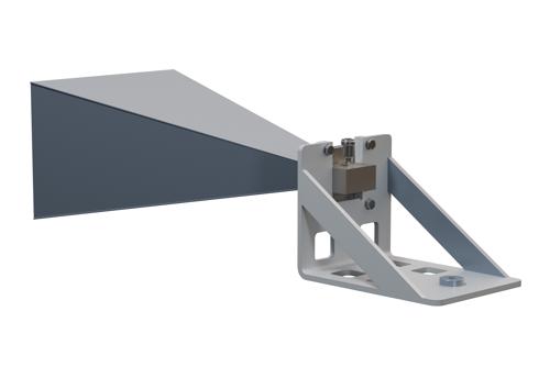 WR-159 Standard Gain Horn Antenna Operating from 4.9 GHz to 7.05 GHz, N Female Connector, 20 dBi Nominal Gain, with L Mount