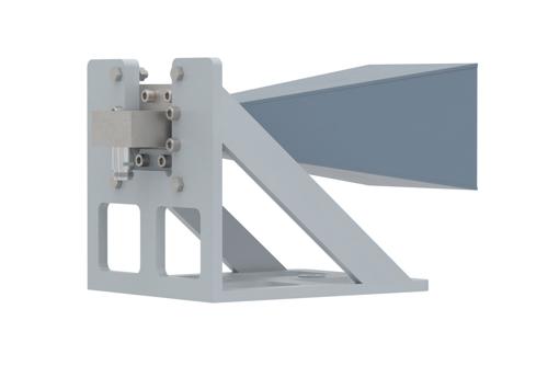 WR-187 Standard Gain Horn with 15 dBi gain, N Female Connector, with Pre-Installed L Mount