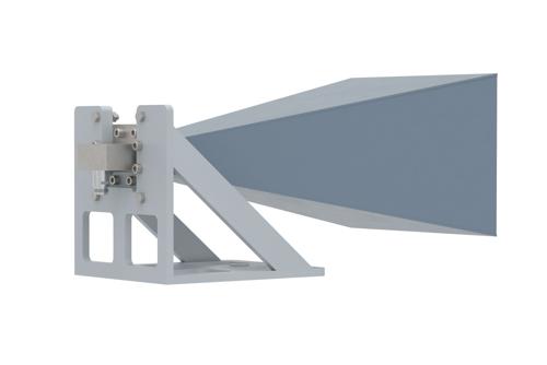 WR-187 Standard Gain Horn with 20 dBi gain, N Female Connector, with Pre-Installed L Mount