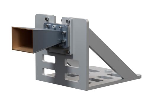 WR-229 Standard Gain Horn Antenna Operating from 3.3 GHz to 4.9 GHz, N Female Connector, 10 dBi Nominal Gain, with L Mount