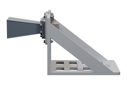 WR-229 Standard Gain Horn Antenna Operating from 3.3 GHz to 4.9 GHz, N Female Connector, 10 dBi Nominal Gain, with L Mount