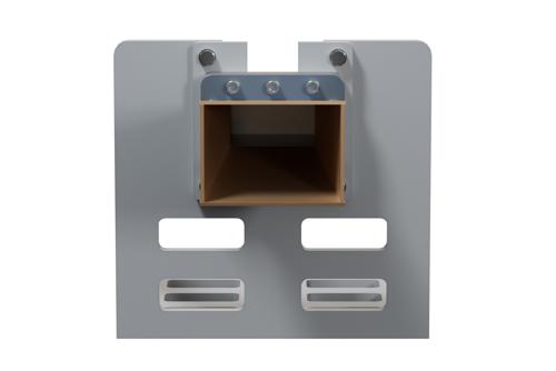 WR-229 Standard Gain Horn Antenna Operating from 3.3 GHz to 4.9 GHz, SMA Female Connector, 10 dBi Nominal Gain, with L Mount