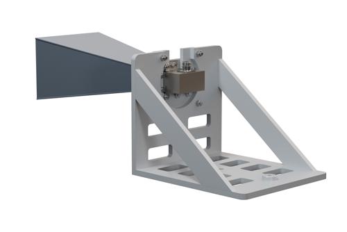 WR-229 Standard Gain Horn Antenna Operating from 3.3 GHz to 4.9 GHz, N Female Connector, 15 dBi Nominal Gain, with L Mount