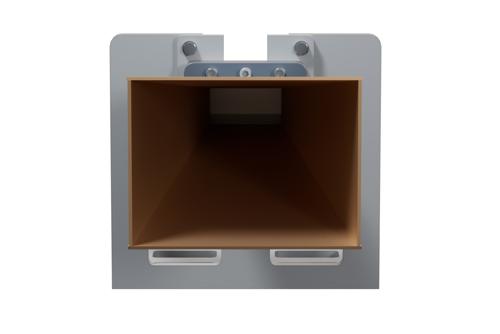 WR-229 Standard Gain Horn Antenna Operating from 3.3 GHz to 4.9 GHz, SMA Female Connector, 15 dBi Nominal Gain, with L Mount