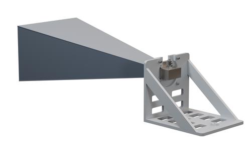 WR-229 Standard Gain Horn Antenna Operating from 3.3 GHz to 4.9 GHz, N Female Connector, 20 dBi Nominal Gain, with L Mount