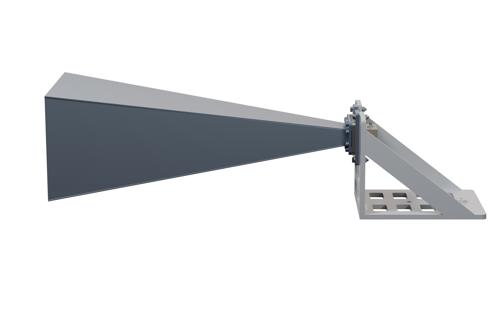 WR-229 Standard Gain Horn Antenna Operating from 3.3 GHz to 4.9 GHz, SMA Female Connector, 20 dBi Nominal Gain, with L Mount