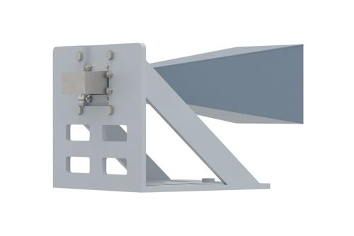 WR-284 Standard Gain Horn with 15 dBi gain, N Female Connector, with Pre-Installed L Mount