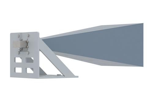 WR-284 Standard Gain Horn with 20 dBi gain, N Female Connector, with Pre-Installed L Mount