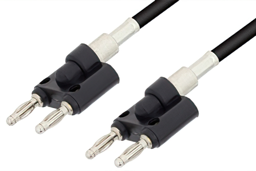 Banana Plug to Banana Plug Cable 36 Inch Length Using RG58 Coax