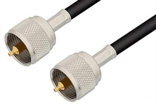 UHF Male to UHF Male Cable Using RG58 Coax, RoHS