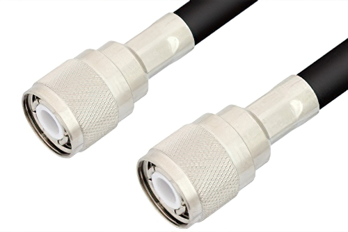 HN Male to HN Male Cable Using RG213 Coax with HeatShrink