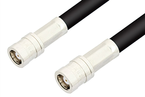 75 Ohm SMB Plug to 75 Ohm SMB Plug Cable 12 Inch Length Using 75 Ohm RG59 Coax