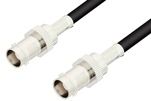 BNC Female to BNC Female Cable 72 Inch Length Using RG58 Coax, RoHS