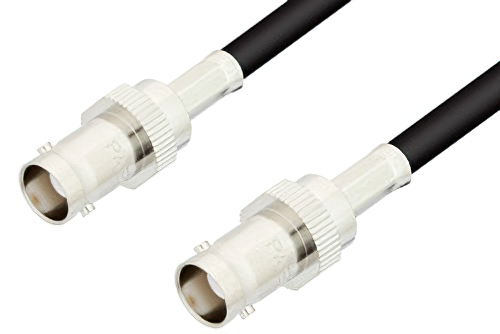 BNC Female to BNC Female Cable Using RG58 Coax, RoHS