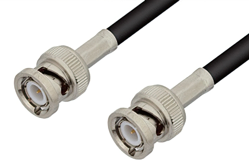 BNC Male to BNC Male Cable 108 Inch Length Using RG223 Coax