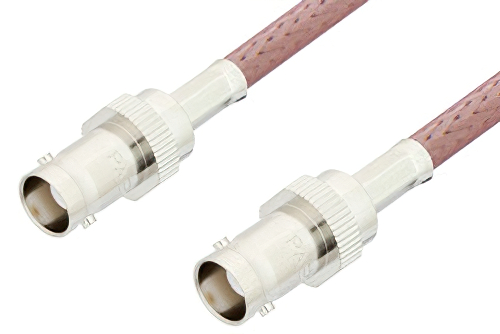 BNC Female to BNC Female Cable 12 Inch Length Using RG142 Coax