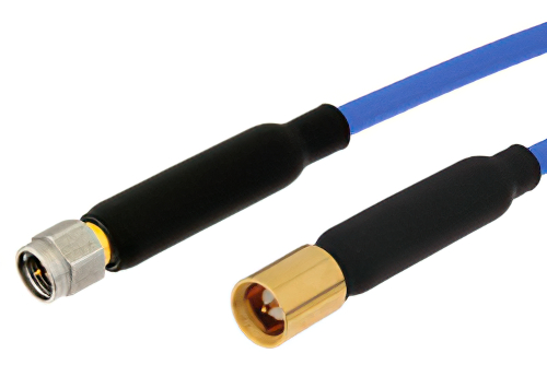 SMA Male to Push-On SMA Male Precision Cable 12 Inch Length Using 160 Series Coax, RoHS