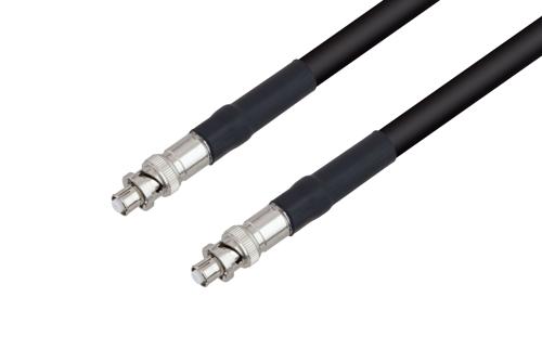 SHV Plug to SHV Plug Cable Using RG214 Coax with HeatShrink