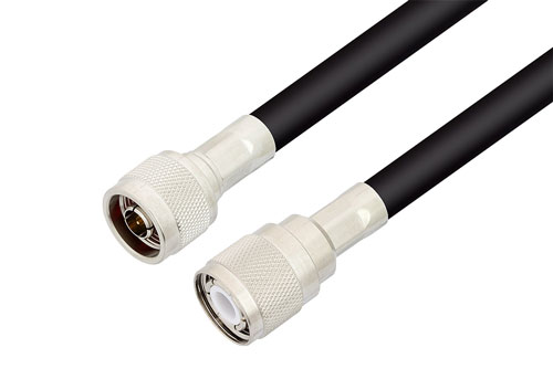 N Male to HN Male Cable Using RG213 Coax , LF Solder