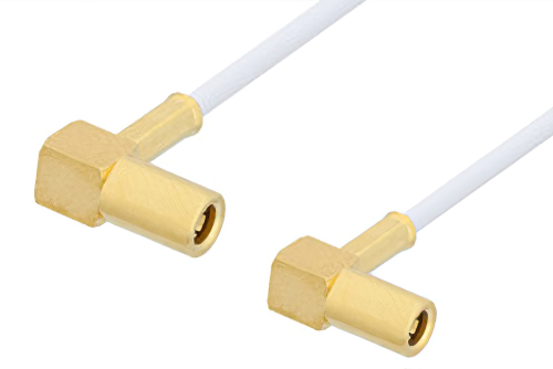SSMB Plug Right Angle to SSMB Plug Right Angle Cable Using RG196 Coax