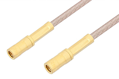 SSMB Plug to SSMB Plug Cable Using RG316 Coax, RoHS