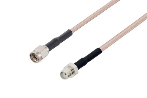 SMA Male to SMA Female Cable Using RG316-DS Coax with HeatShrink