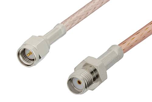 SMA Male to SMA Female Cable Using RG316-DS Coax, RoHS