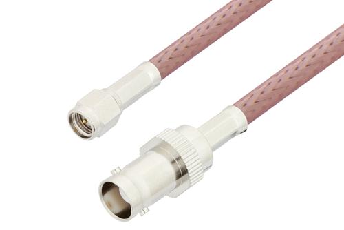 SMA Male to BNC Female Cable Using RG142 Coax