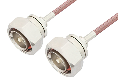 7/16 DIN Male to 7/16 DIN Male Cable 36 Inch Length Using RG142 Coax