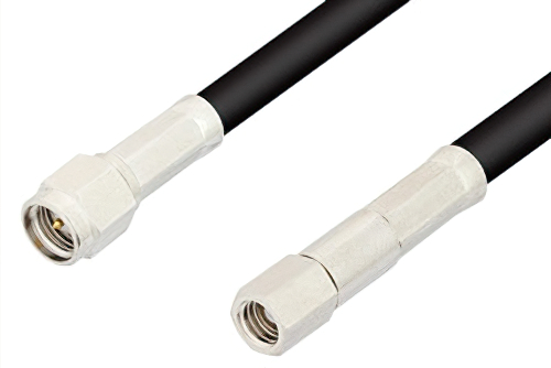 SMA Male to SMC Plug Cable 24 Inch Length Using RG58 Coax