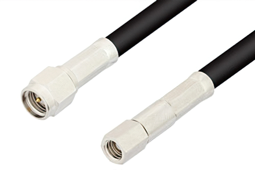 SMA Male to SMC Plug Cable 18 Inch Length Using RG223 Coax, RoHS