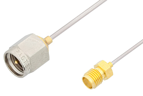 SMA Male to SMA Female Cable 48 Inch Length Using PE-SR047AL Coax
