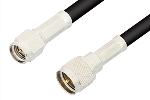 SMA Male to Mini UHF Male Cable Using RG223 Coax
