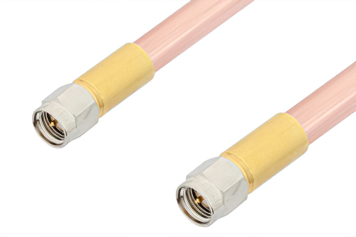 SMA Male to SMA Male Cable 48 Inch Length Using RG401 Coax, RoHS
