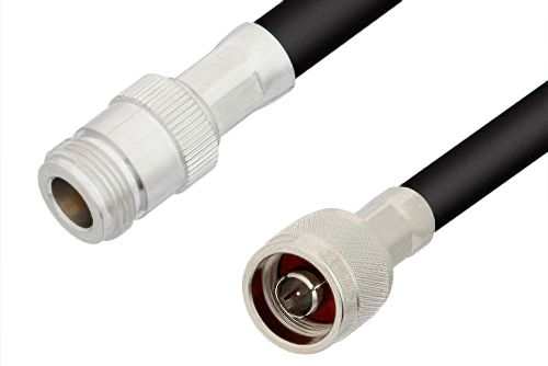 N Male to N Female Cable 48 Inch Length Using PE-B405 Coax