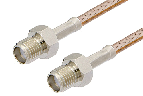 SMA Female to SMA Female Cable 12 Inch Length Using RG316 Coax