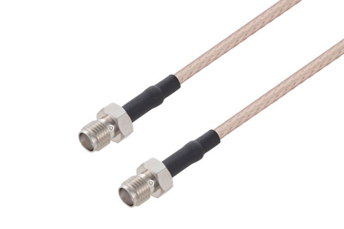 SMA Female to SMA Female Cable Using RG316 Coax with HeatShrink, LF Solder