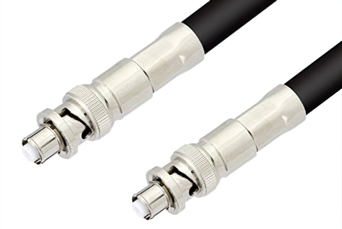 SHV Plug to SHV Plug Cable Using RG8 Coax , LF Solder