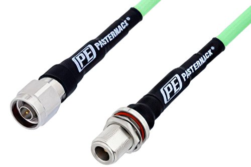 N Male to N Female Low Loss Test Cable 100 CM Length Using PE-P300LL Coax, RoHS