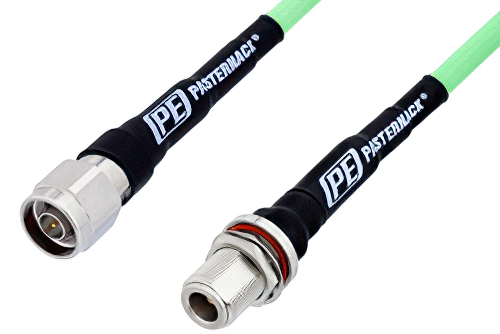 N Male to N Female Low Loss Test Cable 36 Inch Length Using PE-P300LL Coax, RoHS