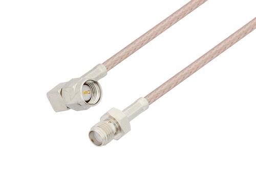 SMA Male Right Angle to SMA Female Cable Using RG316 Coax