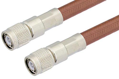 TNC Male to TNC Male Cable 12 Inch Length Using RG393 Coax